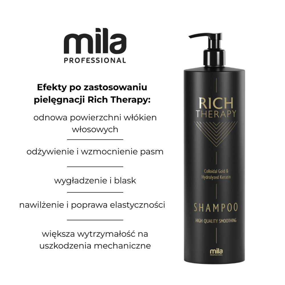 mila pro hair cosmetics repair profesjonalny szampon odbudowujący z keratyną