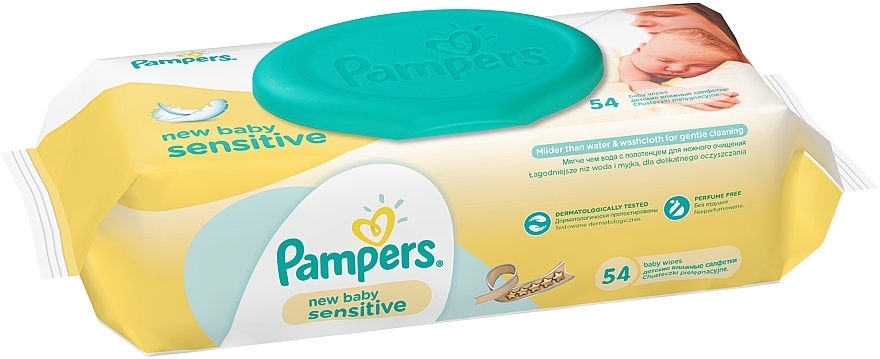 pampers chusteczki sensitive new baby 54 szt