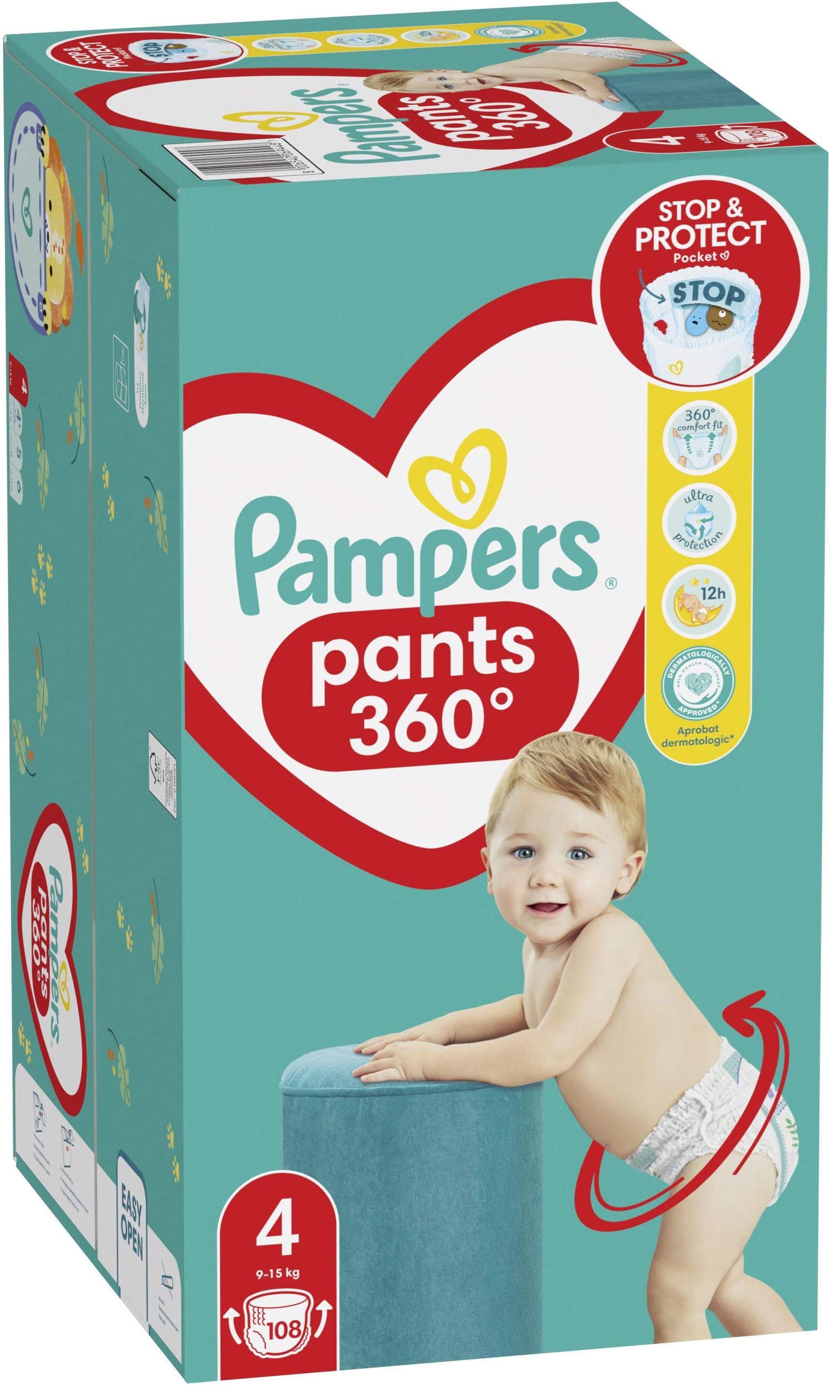 pampers slogan with a stork