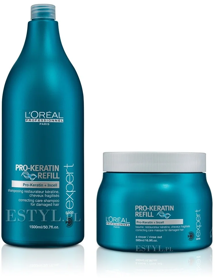 loreal pro keratin keratyna szampon odżywka