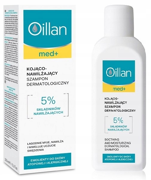 oillan med+ szampon kojąco nawilżąjący