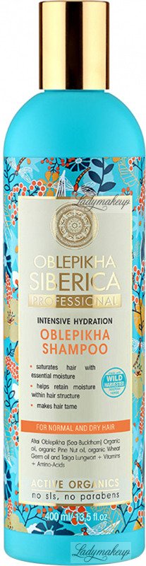 natura siberica szampon do włosów zniszczonych 400ml seria rokitnikowa