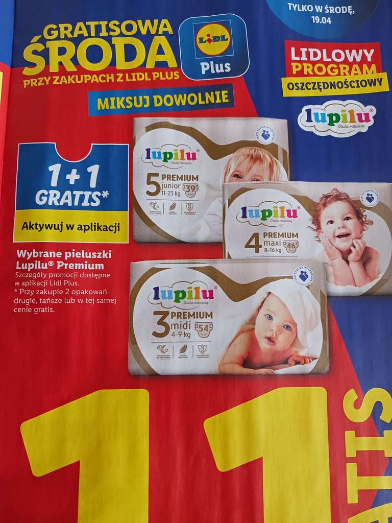 lidl pieluchy pampers rozm 1