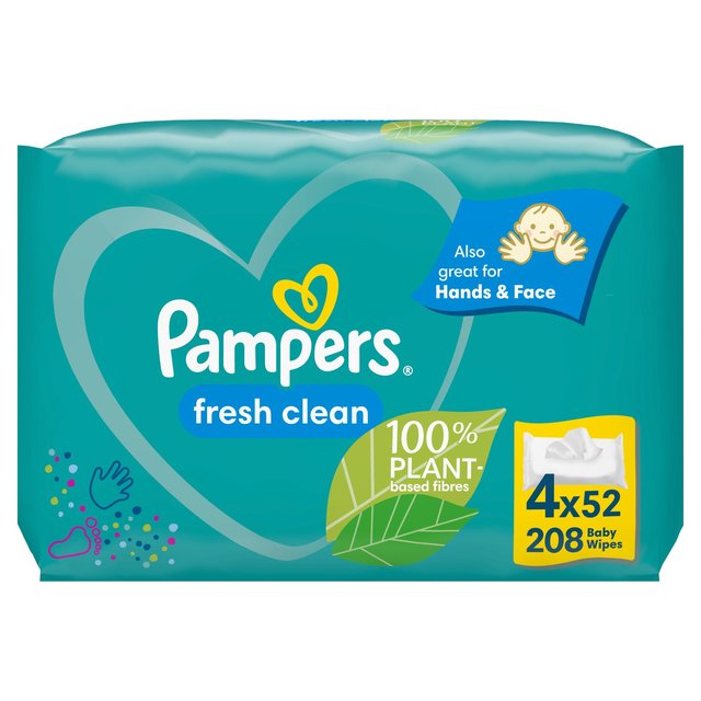 frsh clean pampers 4 pak