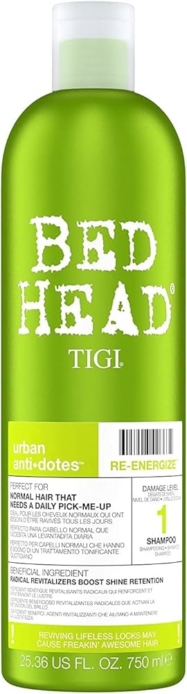 tigi bed head re-energize szampon do włosów normalnych 750ml