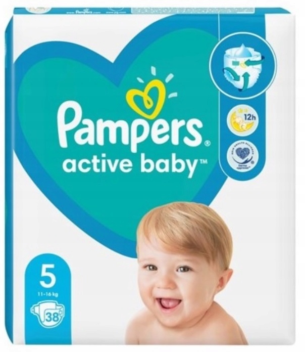 pampers active baby 5 38szt