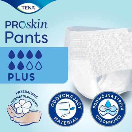 tena pants plus pieluchomajtki l majtki chłonne 30 szt