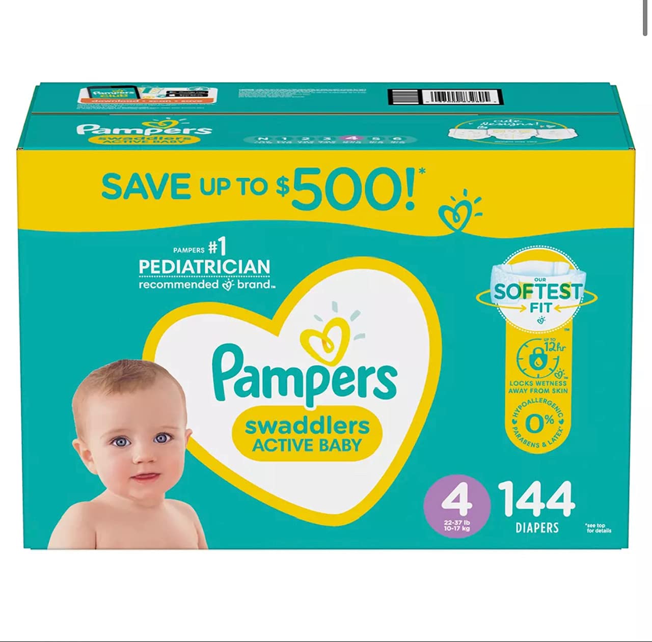 pampers activ dray 4