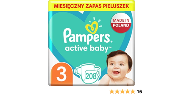 pampers 208 sztuk