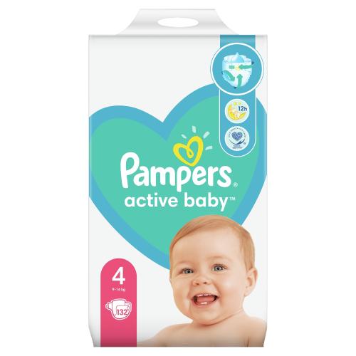 allegro pampers active baby 132 szt