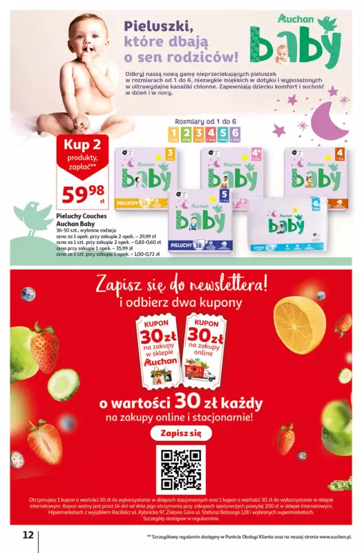 pieluchy baby comfort auchan rozm.4