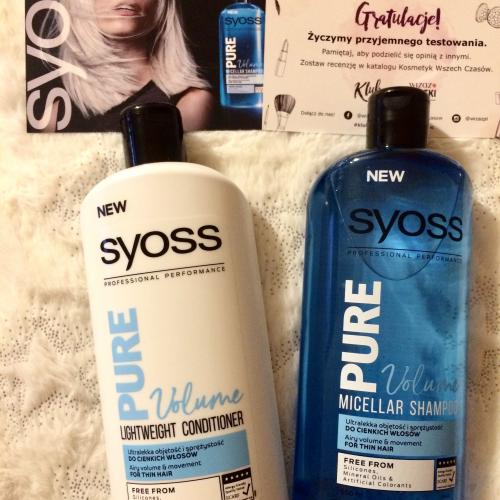 syoss pure volume szampon opinie