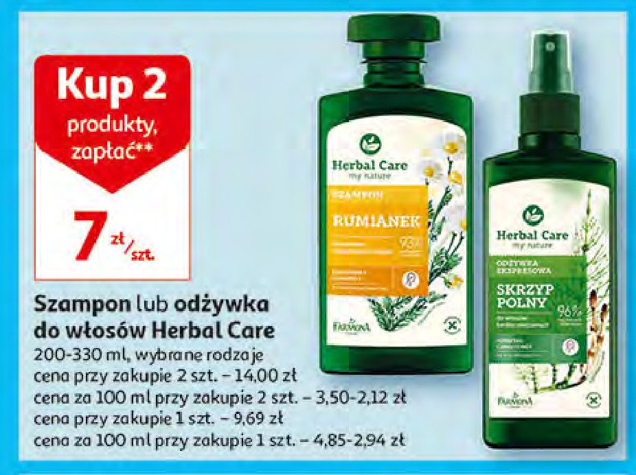 farmona herbal care odżywka do włosów skrzyp polny biedronka