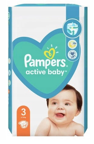 pampers pieluchy active baby 3 midi 174 szt