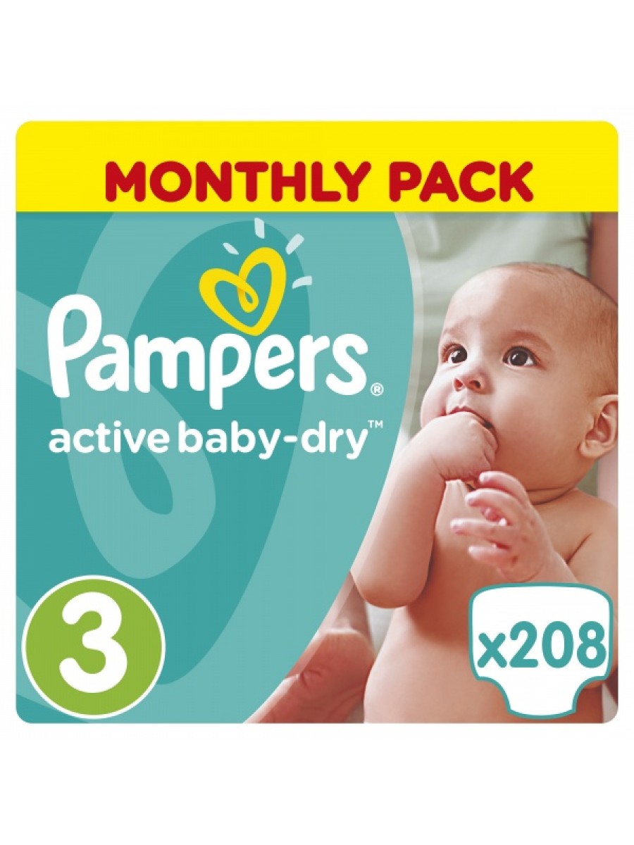 pampers active baby 3 midi 208