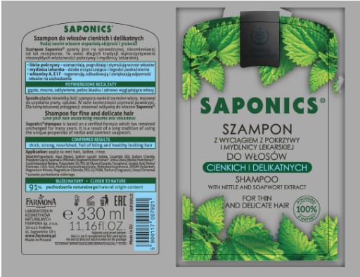 saponics szampon