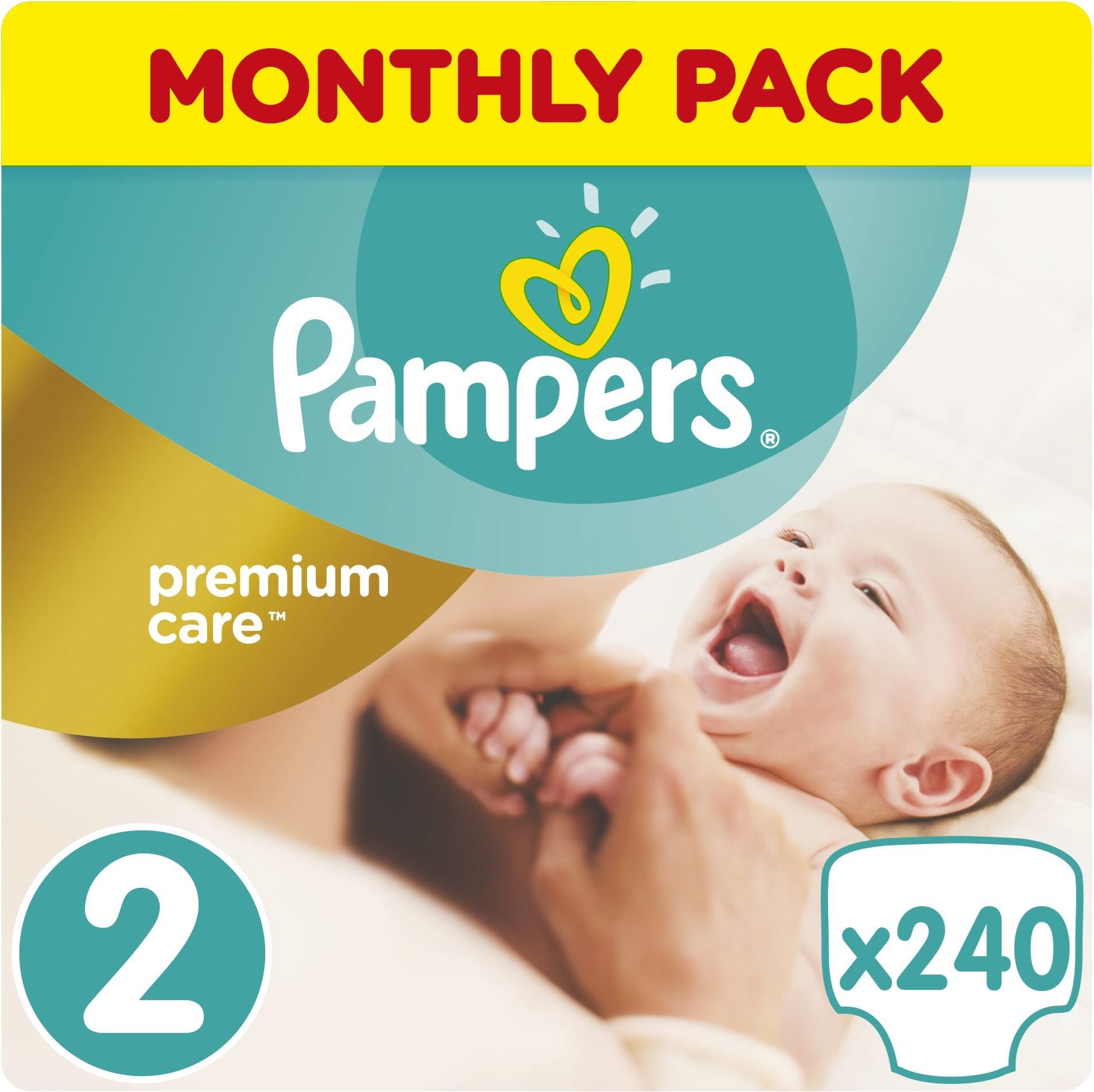 pampers pieluchy premium care 2 mini 240 sztuk