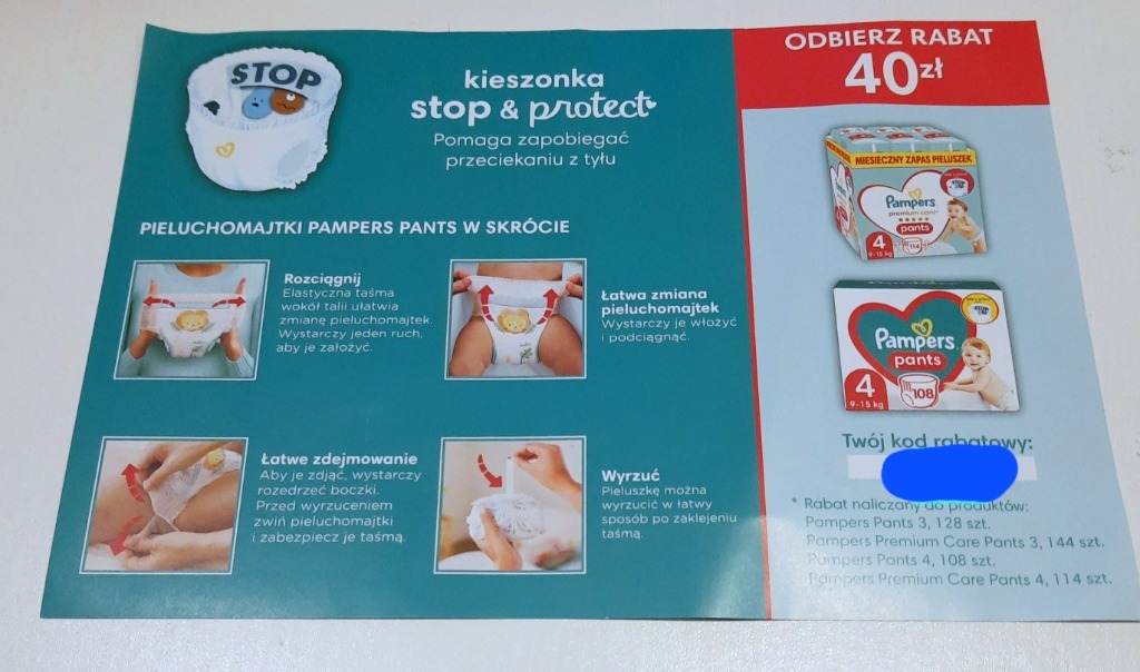 pampers kod promocyjny