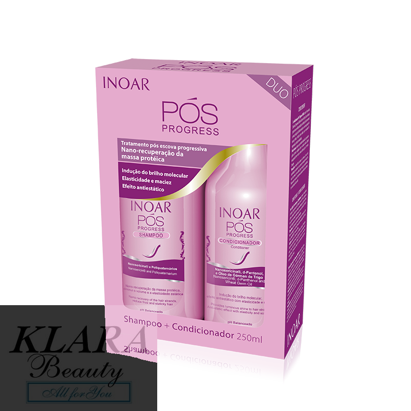 inoar pos progress duo pack szampon 250ml odżywka