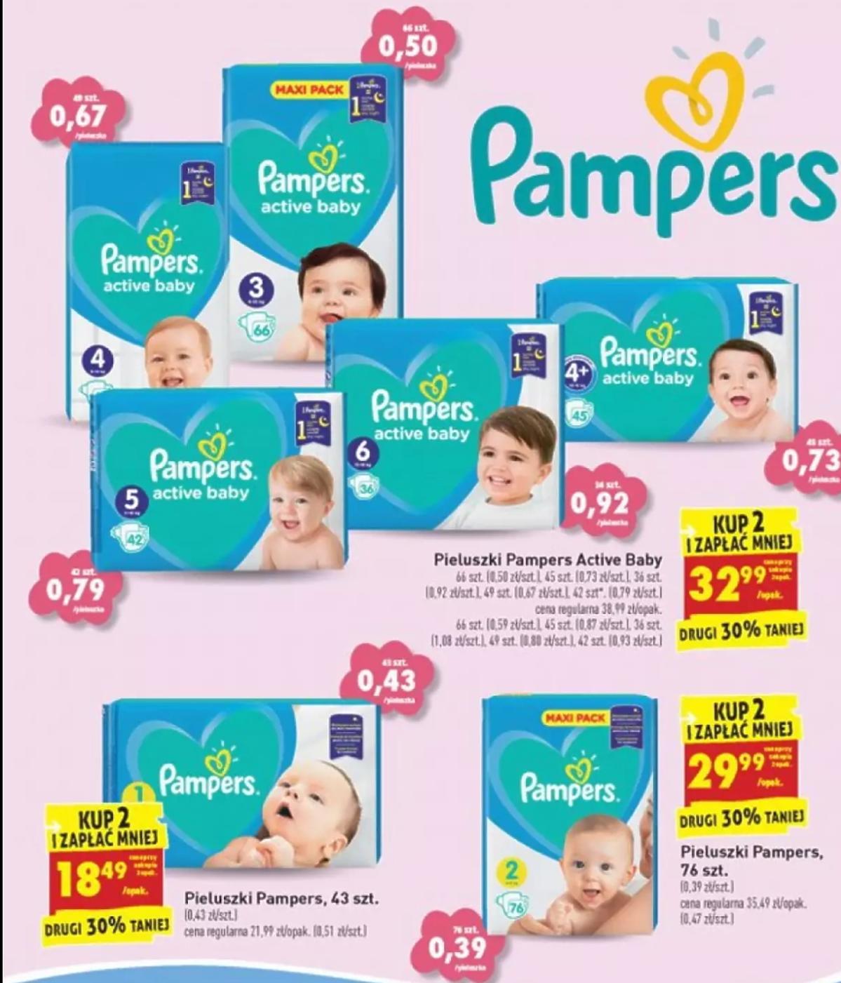 pampers 2 biedronka cena