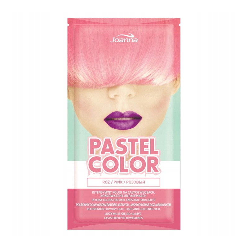 joanna pastel color szampon koloryzujący w saszetce róż 35 g