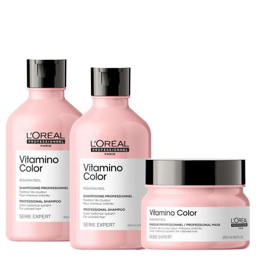 loreal professionnel vitamino color zestaw szampon odżywka maska