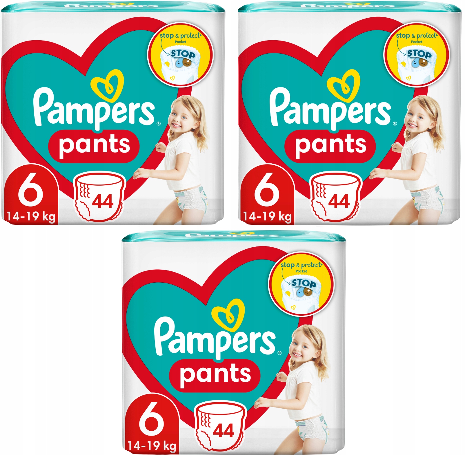 pampers pieluchomajtki active baby pants 6 132szt