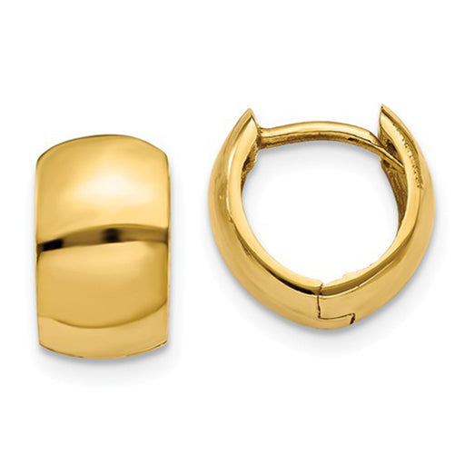 gold huggie earrings