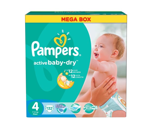 pampers active baby dry 4 132