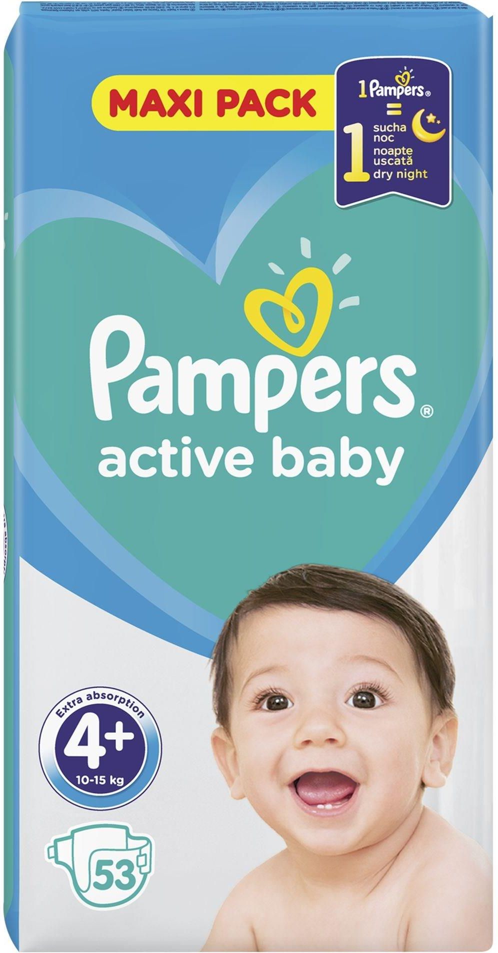 pampers active baby dry 4 53szt