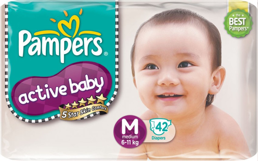 pampers active baby 62 szt