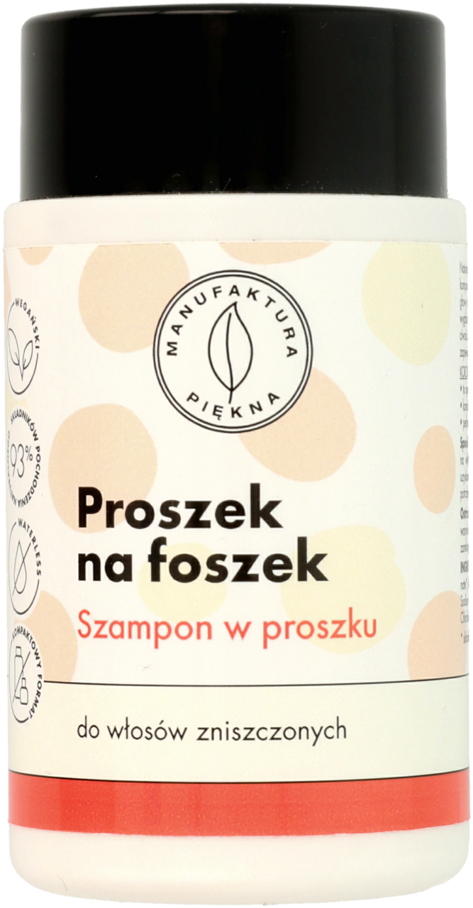 peelingujący szampon do włosów w proszku