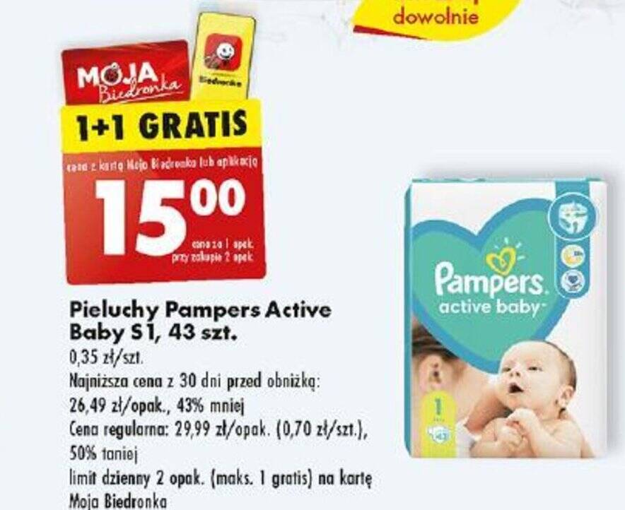 pampers active baby 1 biedronka