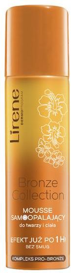 lirene bronze collection samoopalający mus-pianka do twarzy i ciała 150ml