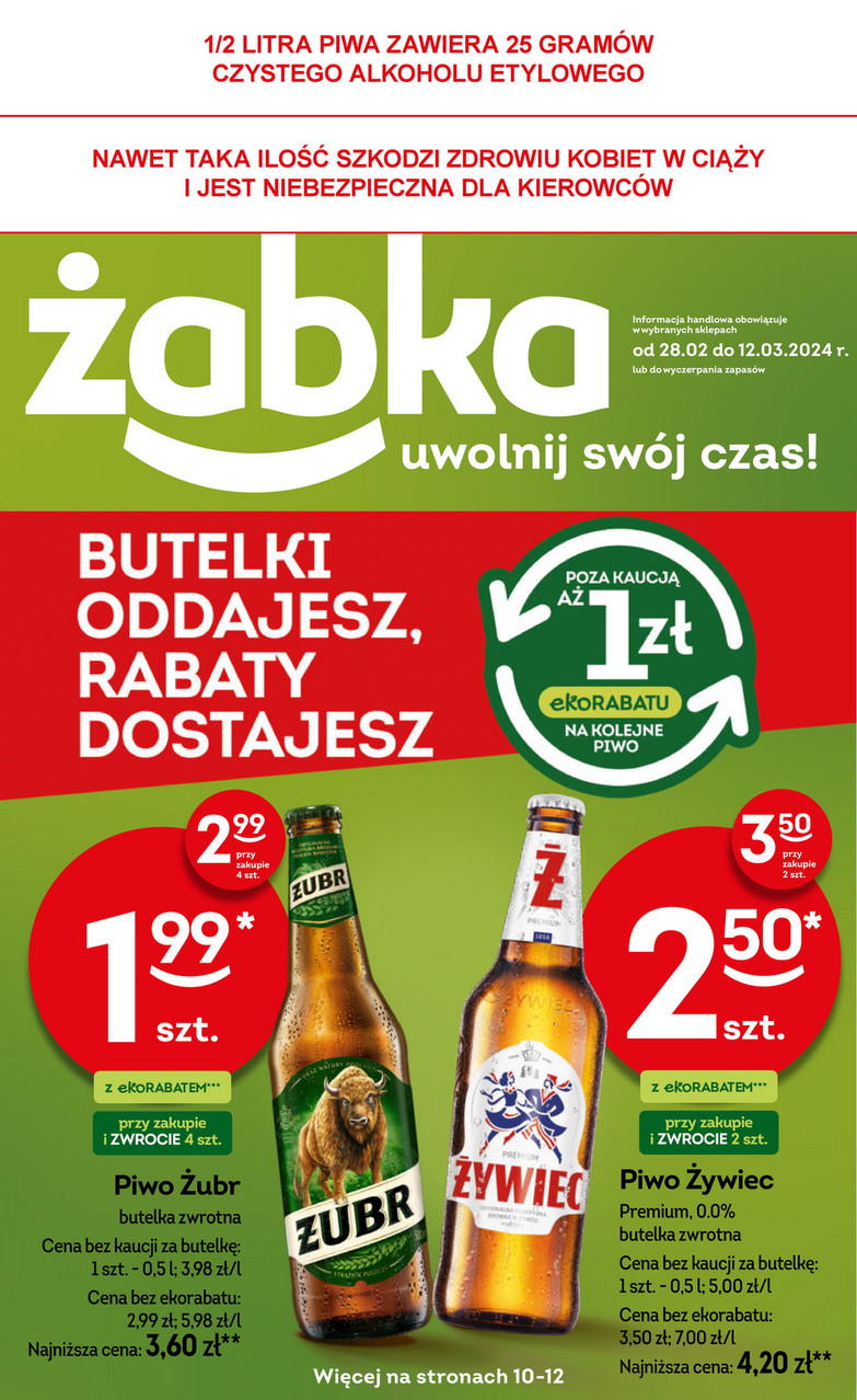 zabka pieluchy w niedziele krzeszowice