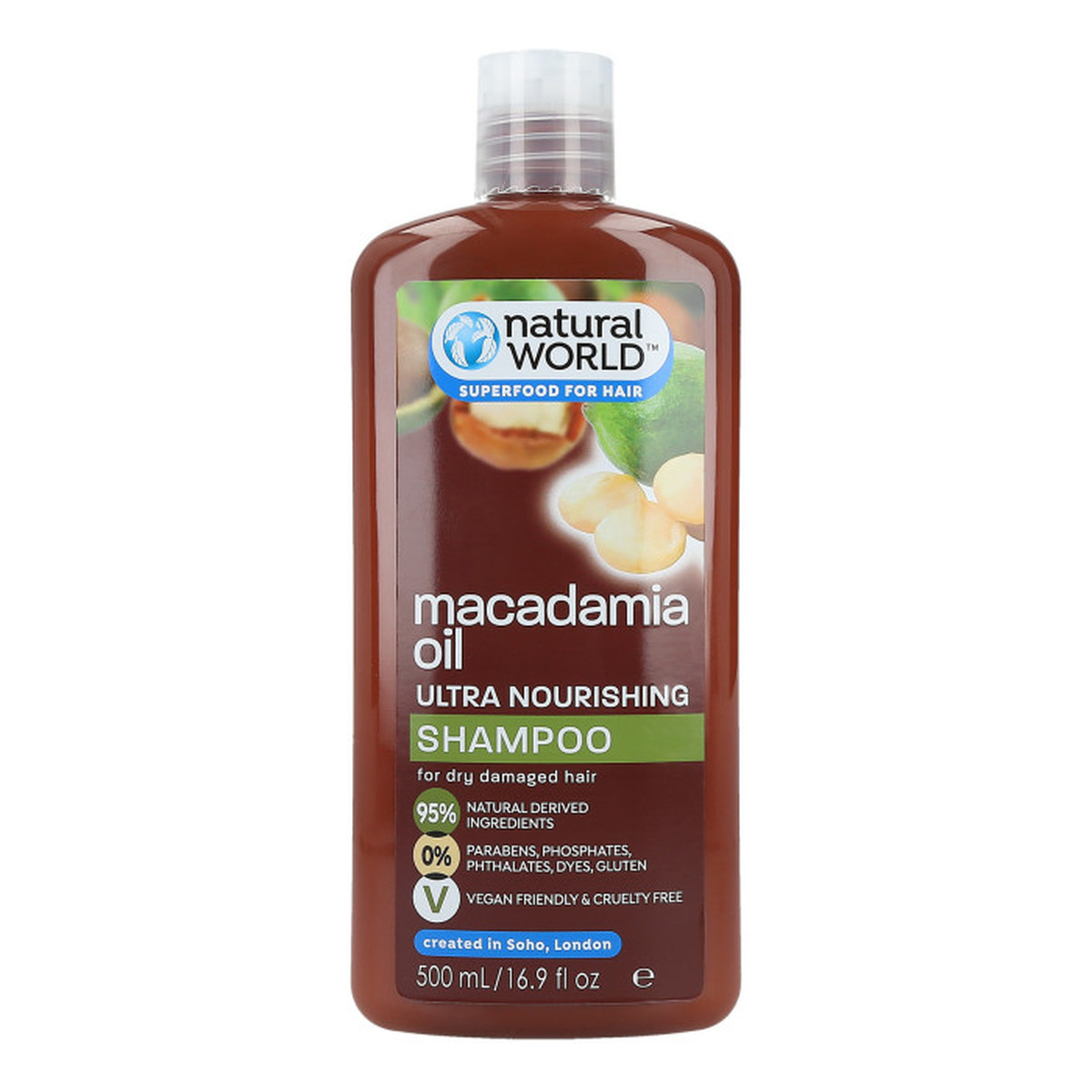 natural world macadamia oil ultra nourishing odżywczy szampon do włosów