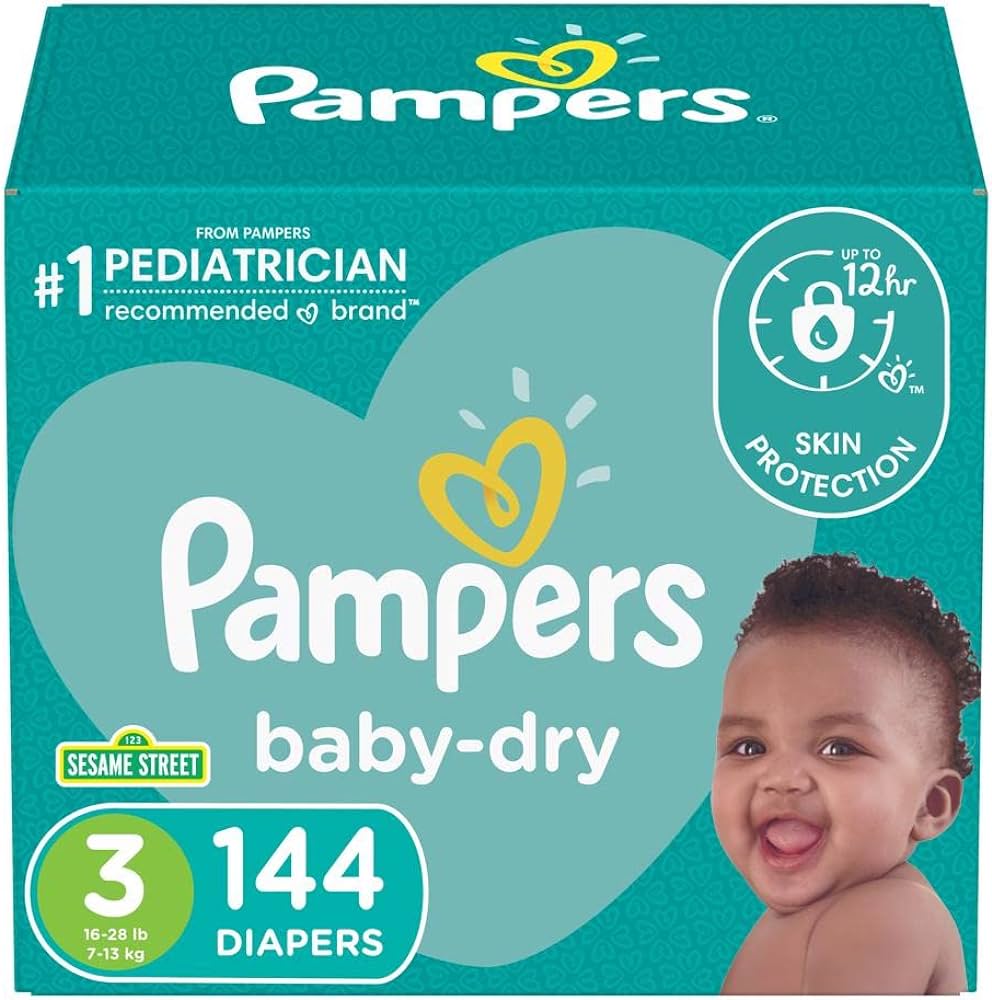 pampers new baby dry 144