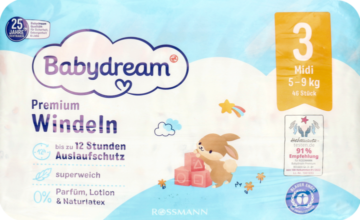 rossmann pieluchy babydream 2 cena