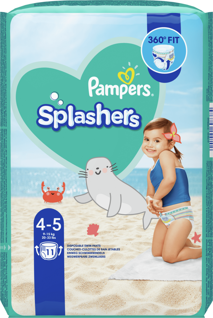 pampers do pływania 4-5