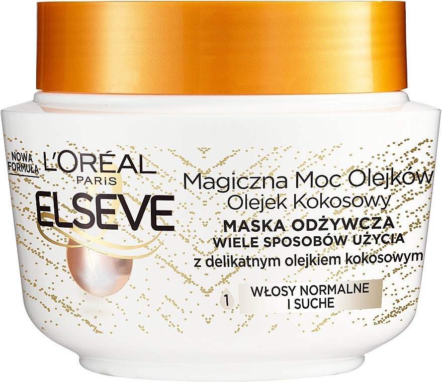 loreal maska do włosów magiczna moc olejek kokosowy nowość