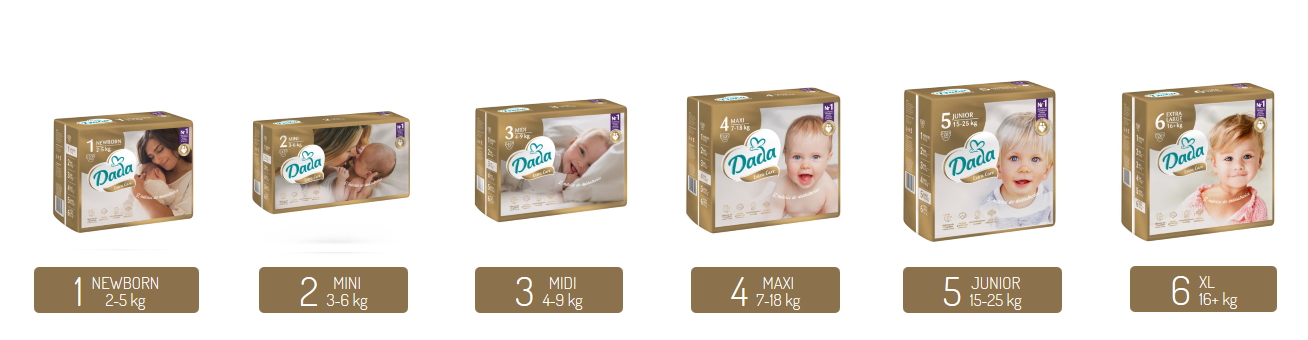 pieluchy dada extra care newborn