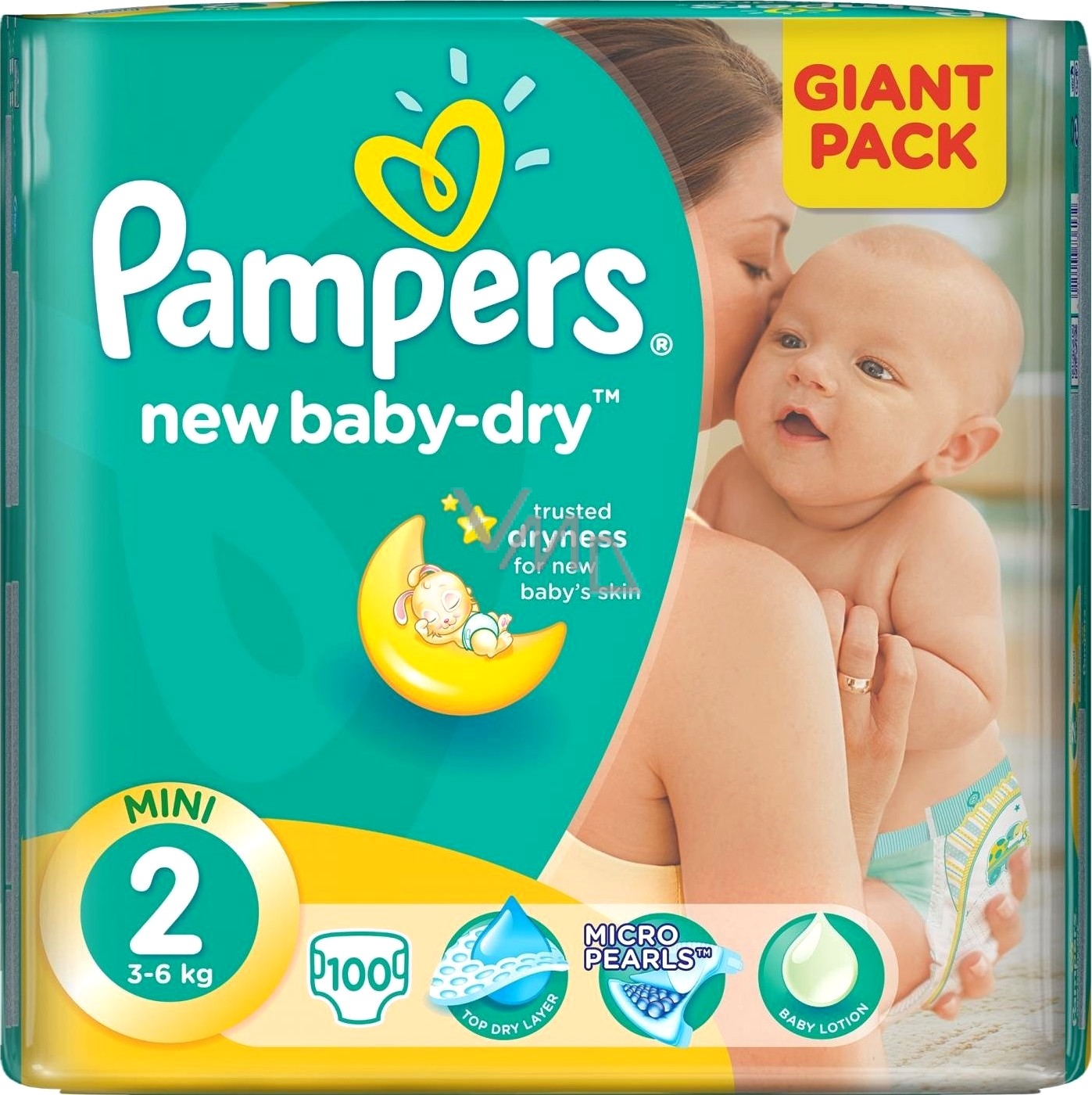 pampers new baby-dry 2 mini 3-6 kg