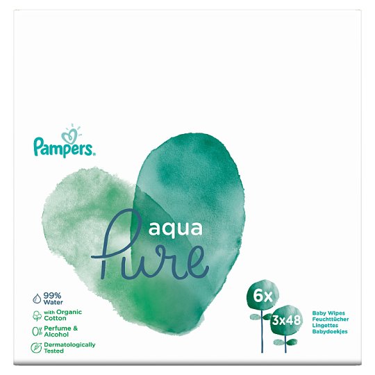 pampers aqua pure wipes tesco