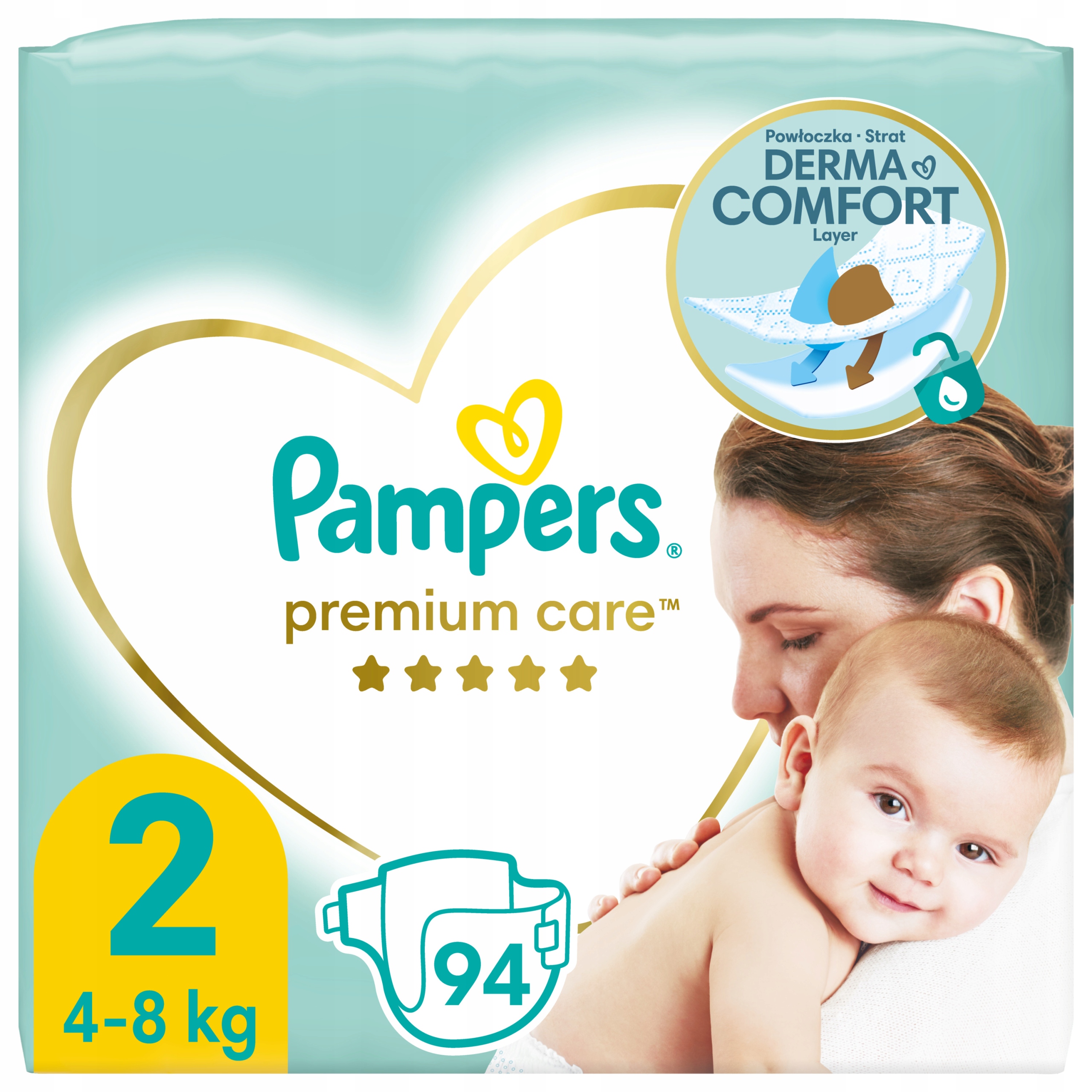 pampers premium care 2 94 sztuki