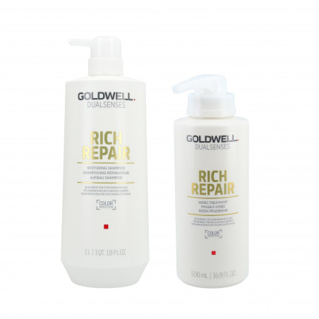 goldwell dualsenses rich repair szampon do włosów zniszczonych 1000ml