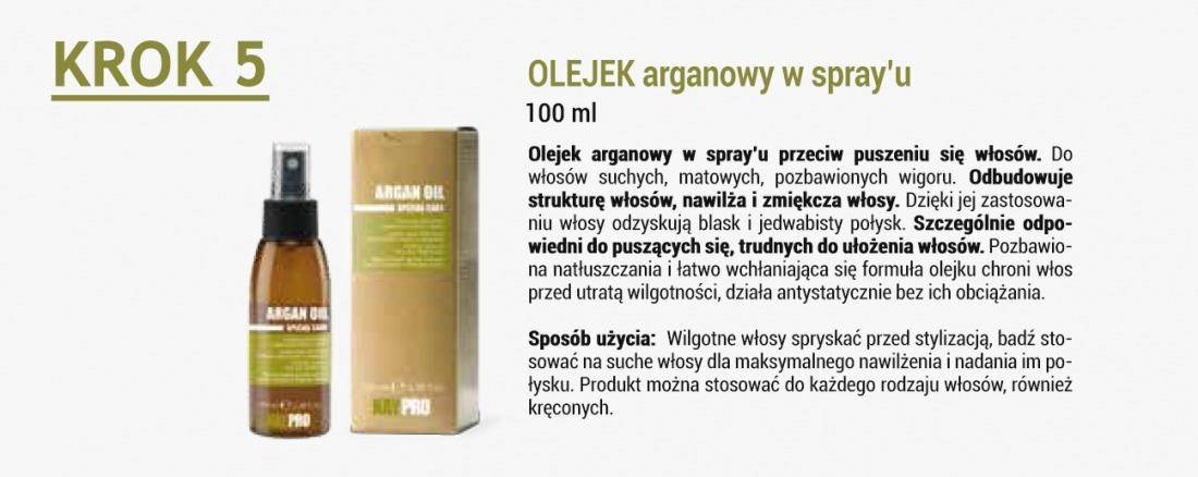 olejek arganowy w sprayu do włosów sposób użycia