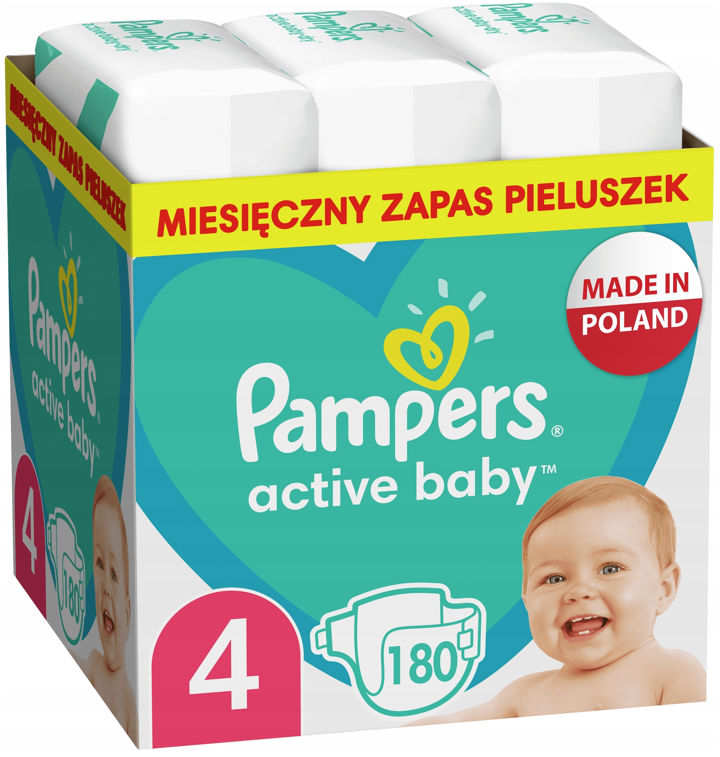 pampers active baby dry 4zapas miesięczny