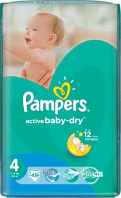 pieluchy pampers baby dry a pamper active