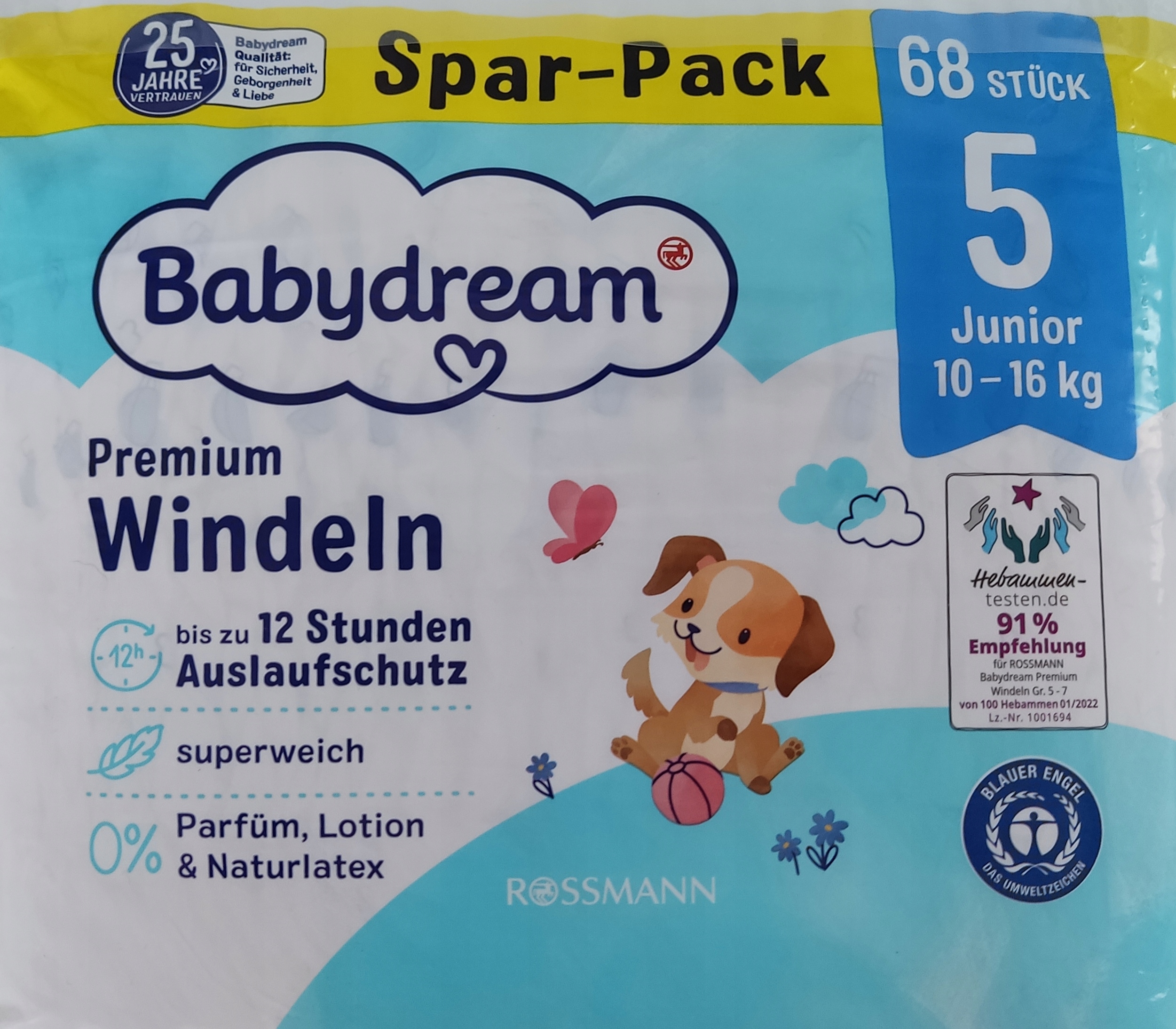 pieluszki jednorazowe babydream 4+