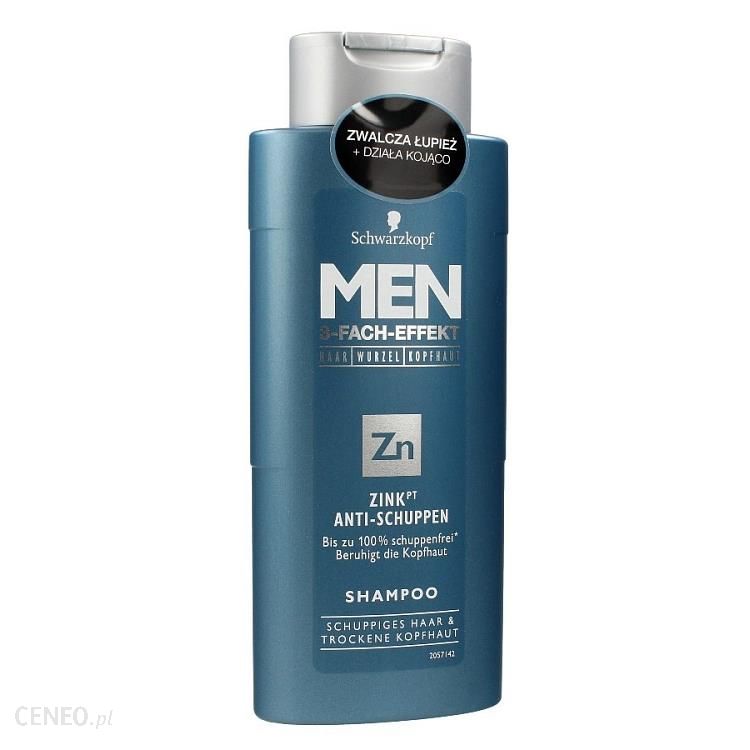 schwarzkopf men szampon do włosów przeciwłupieżowy z cynkiem 250 ml